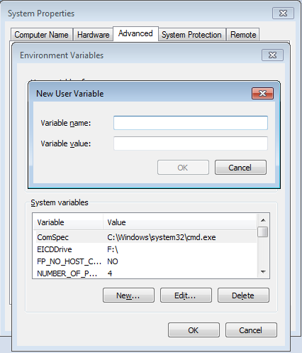 install java new user variable
